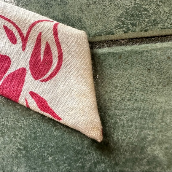 VTG 80s Retro NWT White & Pink Floral Print Short Sleeve Wrap Dress - Picture 7 of 11